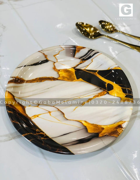 black Galaxy Dinner Plates(Pack of 6)